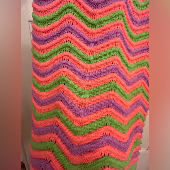 The Wolf Gang Beso Knit Crochet Maxi Dress In Tutti Frutti Large Free People - Picture 11 of 13